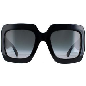 Stijlvolle Gucci zonnebril , Black , Dames , Maat: 54 MM