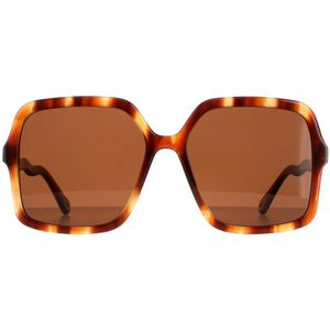Chloé Stijlvolle zonnebril , Brown , Dames , Maat: 58 MM