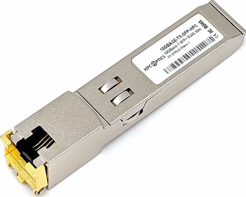 Cisco - SFP 10GBASE-T-module - Goud - Koper - RJ-45-aansluiting - Gegevensdoorvoer 10 Gbit/s
