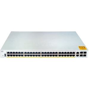 Cisco - C1000-48P-4G-L - Netwerkschakelaar - Grijs - 48 PoE-poorten, 370W PoE-budget