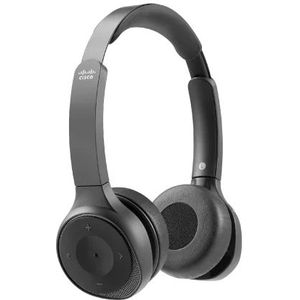 Cisco 730 Headset Bedraad en draadloos Hoofdband Oproepen/muziek Bluetooth Zwart, Koolstof