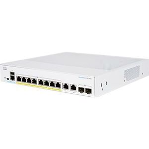Cisco Business CBS350-8P-2G - Managed Switch - 8 GE-poorten - PoE - 2 x 1G Combo-poorten