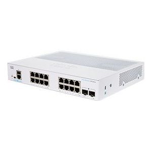 Cisco CBS350-16T-2G Business Management Switch | 16 GE-poorten | 2 x 1G SFP | Levenslange beperkte garantie (CBS350-16T-2G)