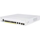 Cisco Business CBS250-8P-E-2G Smart Switch | 8 poorten GE | PoE | Ext. Voeding | 2x 1G Combo | beperkte bescherming van het leven (CBS250-8P-E-2G)
