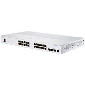 Cisco CBS350-24T-4G Business Management Switch | 24 GE-poorten | 4 x 1G SFP | Levenslange beperkte garantie (CBS350-24T-4G)