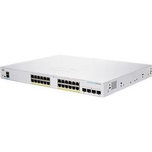 Cisco Business CBS250-24P-4X - Smart Switch - 24 GE-poorten - PoE - 4 x 10G-SFP+