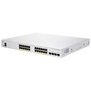 Cisco CBS250-24PP-4G Smart Business Switch | 24 GE-poorten | gedeeltelijke PoE | 4 x 1G SFP | Levenslange beperkte garantie (CBS250-24PP-4G)