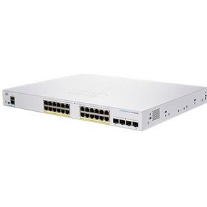 Cisco Business CBS350-24FP-4G Managed Switch | 24 GE-poorten | Full PoE | 4 x 1G-SFP | beperkte levenslange bescherming (CBS350-24FP-4G)