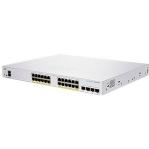 Cisco Business CBS350-24P-4X Managed Switch | 24 GE-poorten | PoE | 4 x 10G-SFP+ | beperkte levenslange bescherming (CBS350-24P-4X)