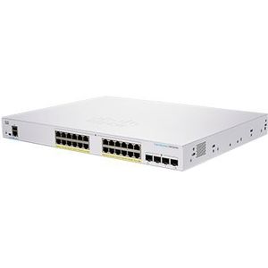 Cisco CBS350-24FP-4X Business Managed Switch | 24 GE poorten | Complete PoE | SFP+ 4 x 10G | Levenslange beperkte garantie (CBS350-24FP-4X)