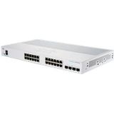 Cisco CBS250-24T-4G Smart Business Switch | 24 GE-poorten | 4 x 1G SFP | Levenslange beperkte garantie (CBS250-24T-4G)