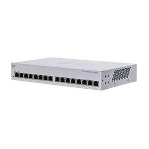 Cisco Switch CBS110-16T-EU 16-poorts (16 Havens), Netwerkschakelaar, Grijs