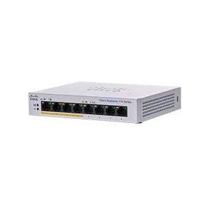 Cisco CBS110-8PP-D Business niet-beheerbare switch | 8 GE-poorten | Gedeeltelijke PoE | Desktop | Externe voeding | Levenslange beperkte garantie (CBS110-8PP-D)