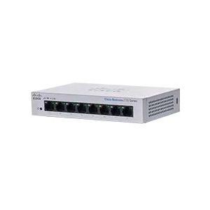 Cisco Business CBS110-8T-D Unmanaged Switch | 8 GE-poorten | Desktop | Ext. Voeding | Beperkte levenslange bescherming (CBS110-8T-D)