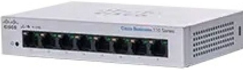 Cisco - CBS110-8T-D-EU - Switch - Zwart - Onbeheerd, 8 Gigabit Ethernetpoorten