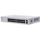 Cisco Business CBS110-24T-D Niet-beheerbare Switch | 24 GE-poorten | 2x1G SFP gedeelde poort | Beperkte levenslange garantie