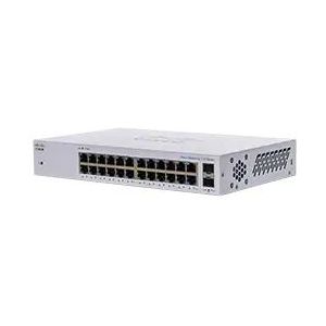 Cisco Business CBS110-24T-D Unmanaged Switch, 24 GE-poorten, 2 x 1G-SFP Shared, beperkte levenslange bescherming (CBS110-24T-D)