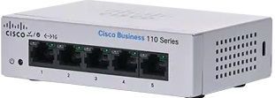 Cisco - CBS110-5T-D - Switch - Grijs - 5 Poorten - Unmanaged - Rack-Mountable