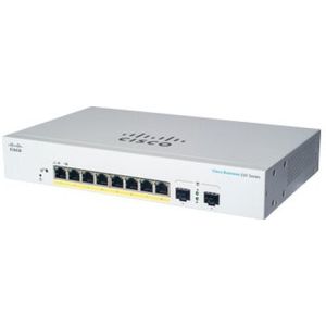 Cisco - CBS220-8P - Netwerkschakelaar - Wit - 8 Poorten - 65W PoE+