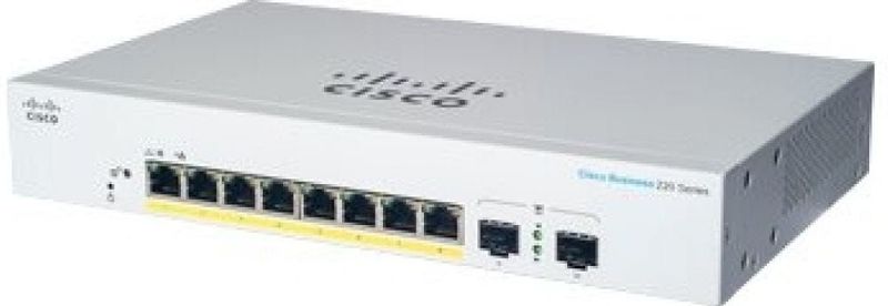 Cisco - CBS220-8P - Netwerkschakelaar - Wit - 8 Poorten - 65W PoE+