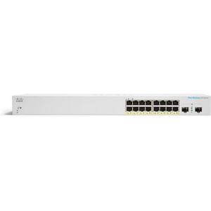 Cisco CBS220-16T-2G Smart Business Switch | 16 GE-poorten | 2 x 1G SFP-poorten | 3 jaar beperkte hardwaregarantie (CBS220-16T-2G-EU)