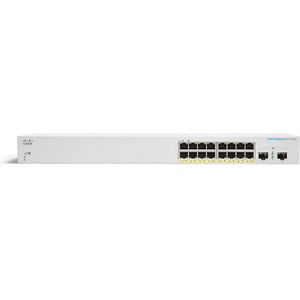Cisco - CBS220-16T-2G - Netwerkschakelaar - Wit - 18-poorts - Gigabit Ethernet