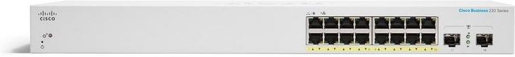 Cisco - CBS220-16T-2G - Netwerkschakelaar - Wit - 18-poorts - Gigabit Ethernet