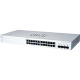 CISCO - CBS220-24T-4G-EU - Switch - Wit - Managed, 24 Poorten, 10/100/1000 Mbit/s