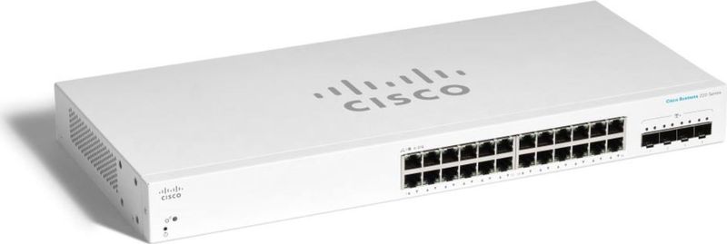 Cisco Business 220 Series CBS220-24T-4X - Switch - intelligent - 24 x 10/100/1000 + 4 x 10 Gigabit SFP+ (uplink) - rack-uitvoering