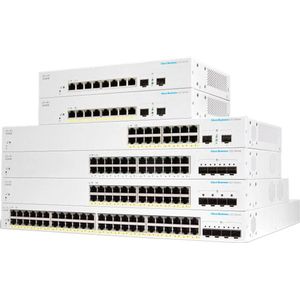 Cisco Commutateur Intelligent Business CBS220-48FP-4X | 48 Ports GE | PoE complète | Ports SFP+ 4 x 10G | Garantie matérielle limitée de 3 ans (CBS220-48FP-4X-EU)