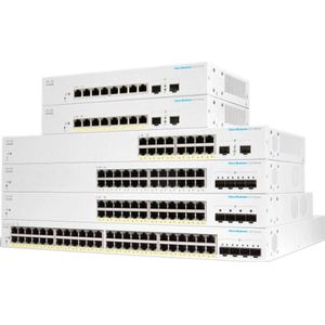 Cisco - CBS220 - Smart GE 48 Switch - Zwart - POE-ondersteuning