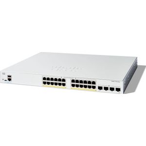 Cisco - Catalyst 1300 - Netwerkschakelaar - Grijs - 24 Poorten, PoE 375W, 19 Inch Rack