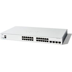 Cisco - Catalyst 1300-24T-4G - Beheerde Schakelaar - Zwart - 24 Poorten