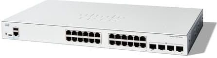 Cisco - Catalyst 1300-24T-4G - Beheerde Schakelaar - Zwart - 24 Poorten
