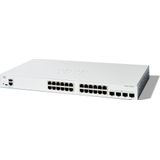Cisco - Catalyst 1300-24T-4X - Switch - 24-poorts - SFP+ - Beperkte Levenslange Bescherming