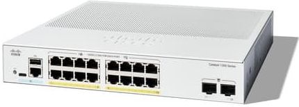 Cisco - Catalyst 1300 - Netwerkschakelaar - Wit - 16 PoE Poorten - 18 Havens