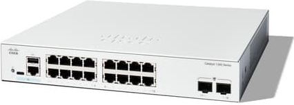 Cisco - Catalyst 1300-16T-2G - Managed Switch - 16 Poorten GE - 2 x 1GE SFP