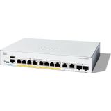 Cisco - Catalyst Smart Switch 1200-8FP-2G - 8-poorts GE - Full PoE - Beperkte Levenslange Bescherming