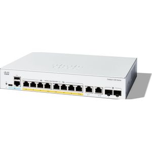 Cisco - Catalyst Smart Switch 1200-8FP-2G - 8-poorts GE - Full PoE - Beperkte Levenslange Bescherming