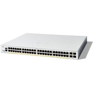 Cisco - Catalyst 1300 - Netwerkschakelaar - Wit - 48 Poorten - PoE 740W