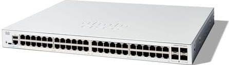 Cisco - Catalyst 1300-48T-4G - Switch - Zwart - 48 GE-poorten, 4 x 1GE SFP-poorten