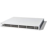 Cisco - Catalyst 1300-48T-4X - Managed Switch - Zwart - 48 poorten GE