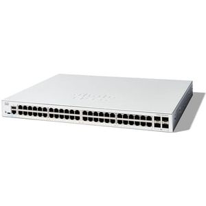 Cisco - Catalyst 1300-48T-4X - Managed Switch - Zwart - 48 poorten GE