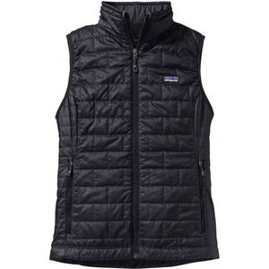 Patagonia - Dames donsjassen - W'S Nano Puff Bodywarmer Black voor Dames - Maat M - Zwart