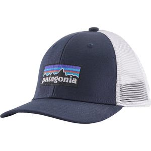 Patagonia - Merken - Trucker Hat P-6 Logo - Marine Blauw - Gaas Achterkant