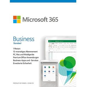 Microsoft - 365 Business Standard - Licentie - Jaarabonnement - 1 Gebruiker - 15 Apparaten