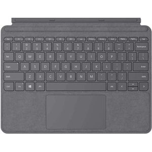 Microsoft Surface Go Type Cover – toetsenbord – met trackpad, versnellingssensor – achtergrondverlichting – Duits – lichte houtskool – commercieel – voor Surface Go, Go 2