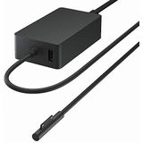 Microsoft - Surface - Netspanningsadapter - Zwart - 127 Watt - Voor Surface Book, Laptop, Pro