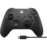 Xbox Draadloze Controller Zwart Inclusief USB C kabel Xbox, PC, Android, iOS & Samsung TV