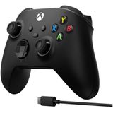Xbox Draadloze Controller Zwart Inclusief USB C kabel Xbox, PC, Android, iOS & Samsung TV